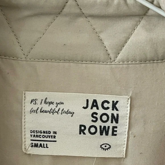 32. Jackson Rowe Cream Sherpa Shacket - Picture 4 of 5